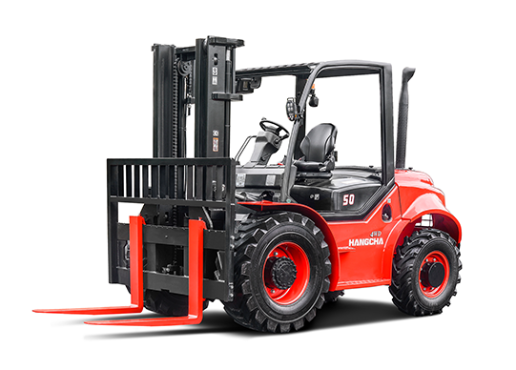 Xe nâng hàng địa hình hai bánh và bốn bánh trọng tải 5 tấn